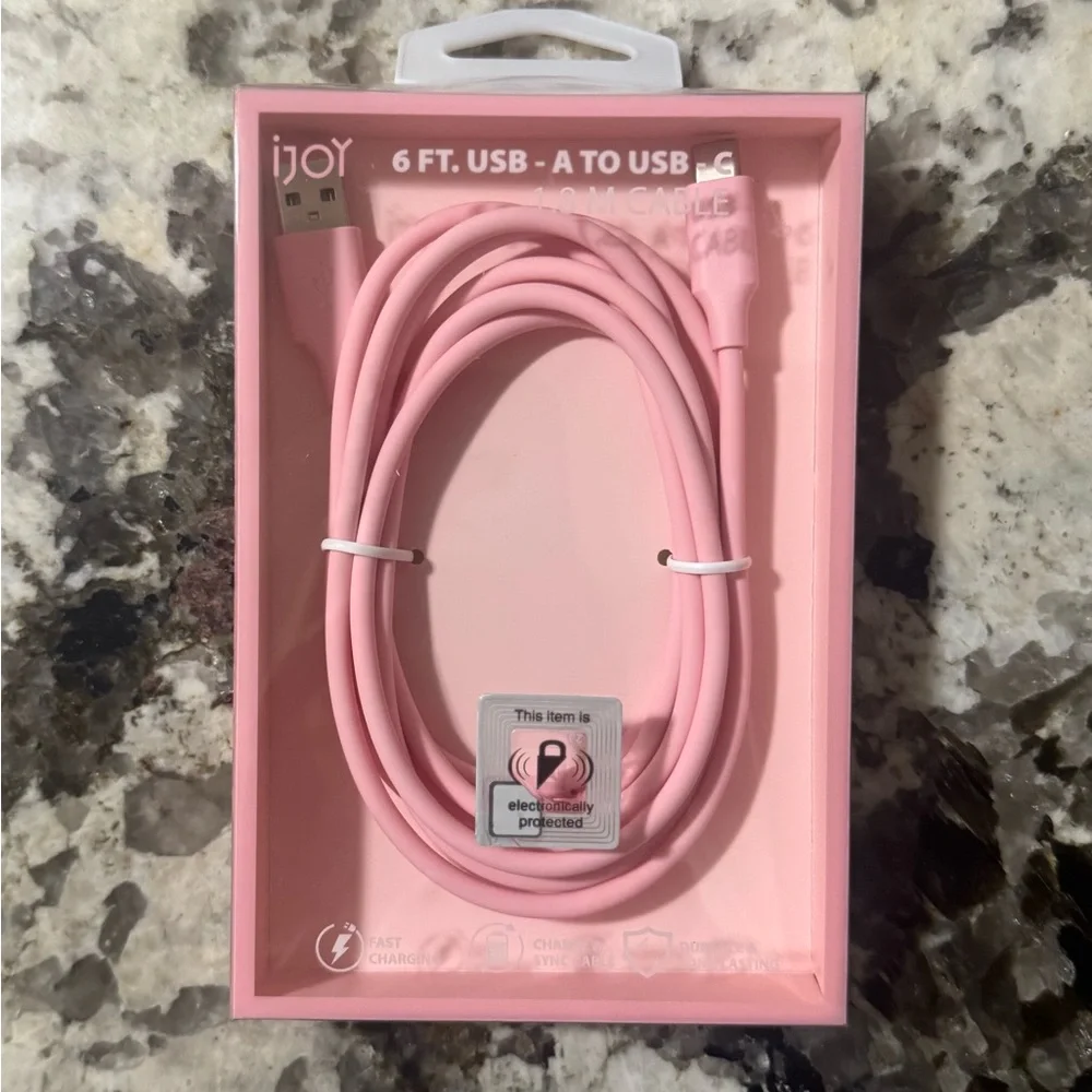 NEW 4 PACK🔥Fast Charging USB-C iPhone and iPad Charger 6ft Cable (PINK+BLUE)